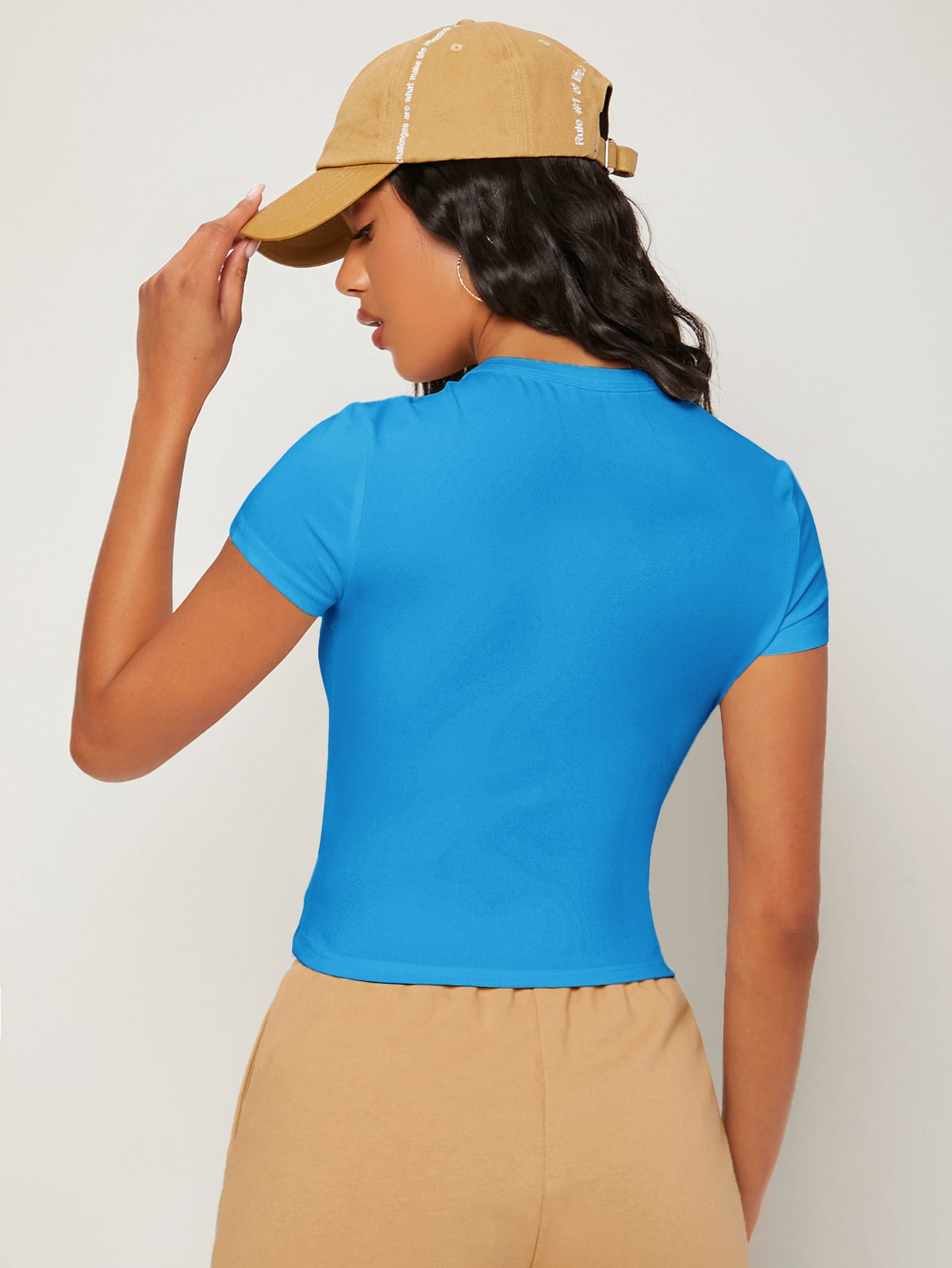 BASICS Solid Form Fitted Tee
