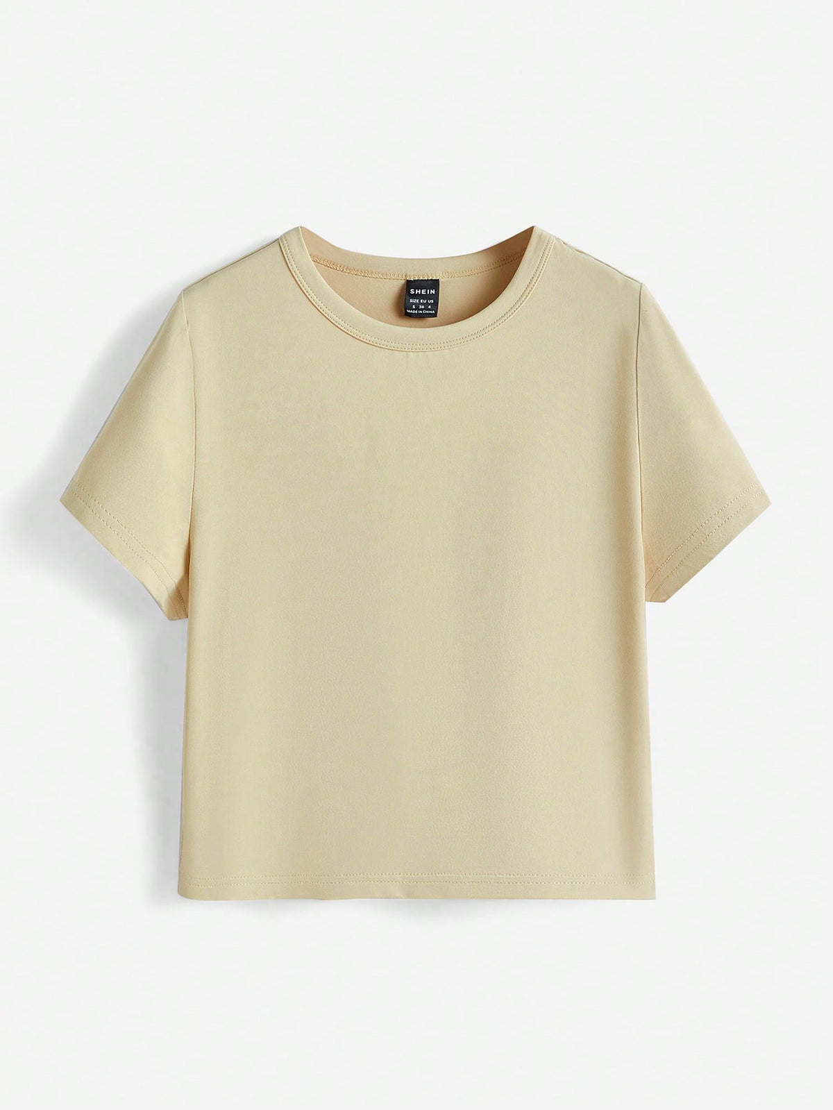 BASICS Solid Form Fitted Tee