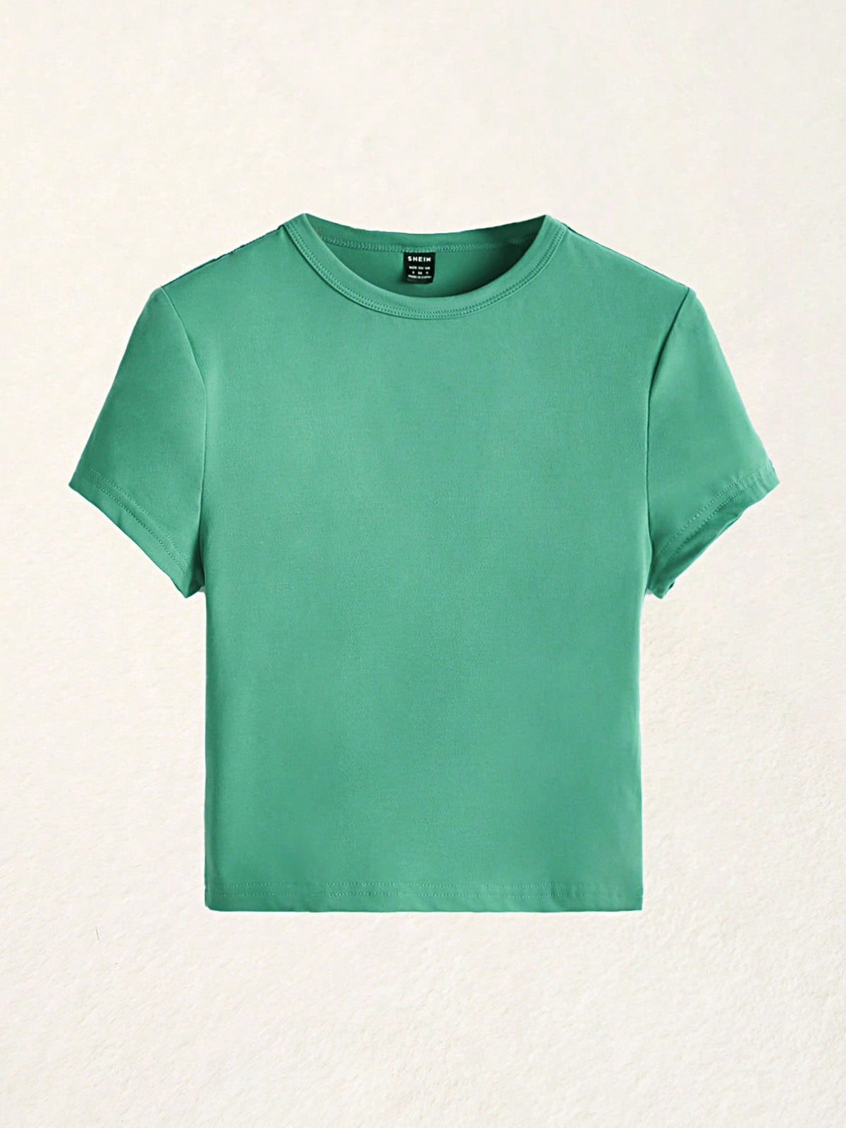 BASICS 1pc Solid Form Fitted Tee