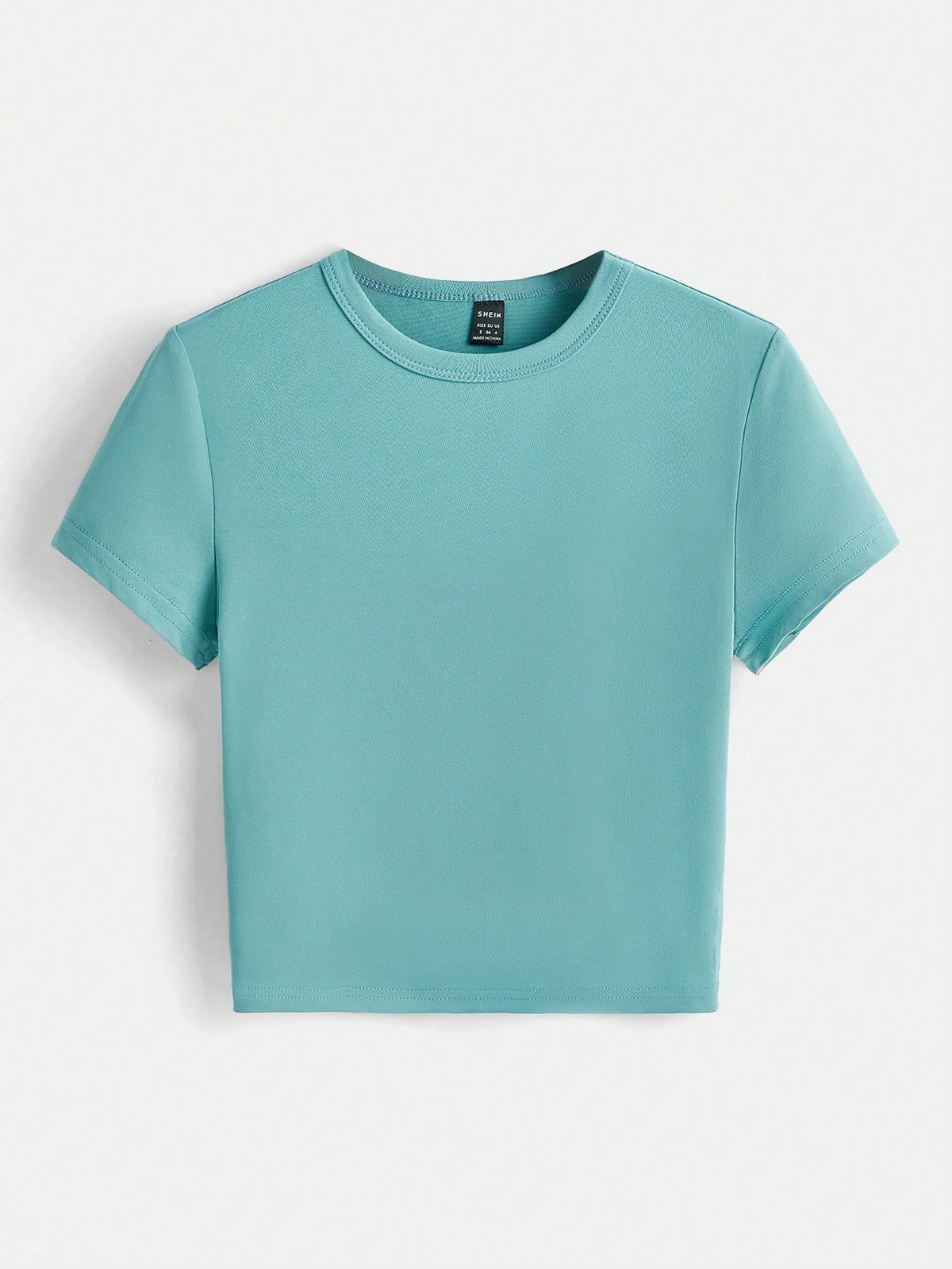 BASICS 1pc Solid Form Fitted Tee