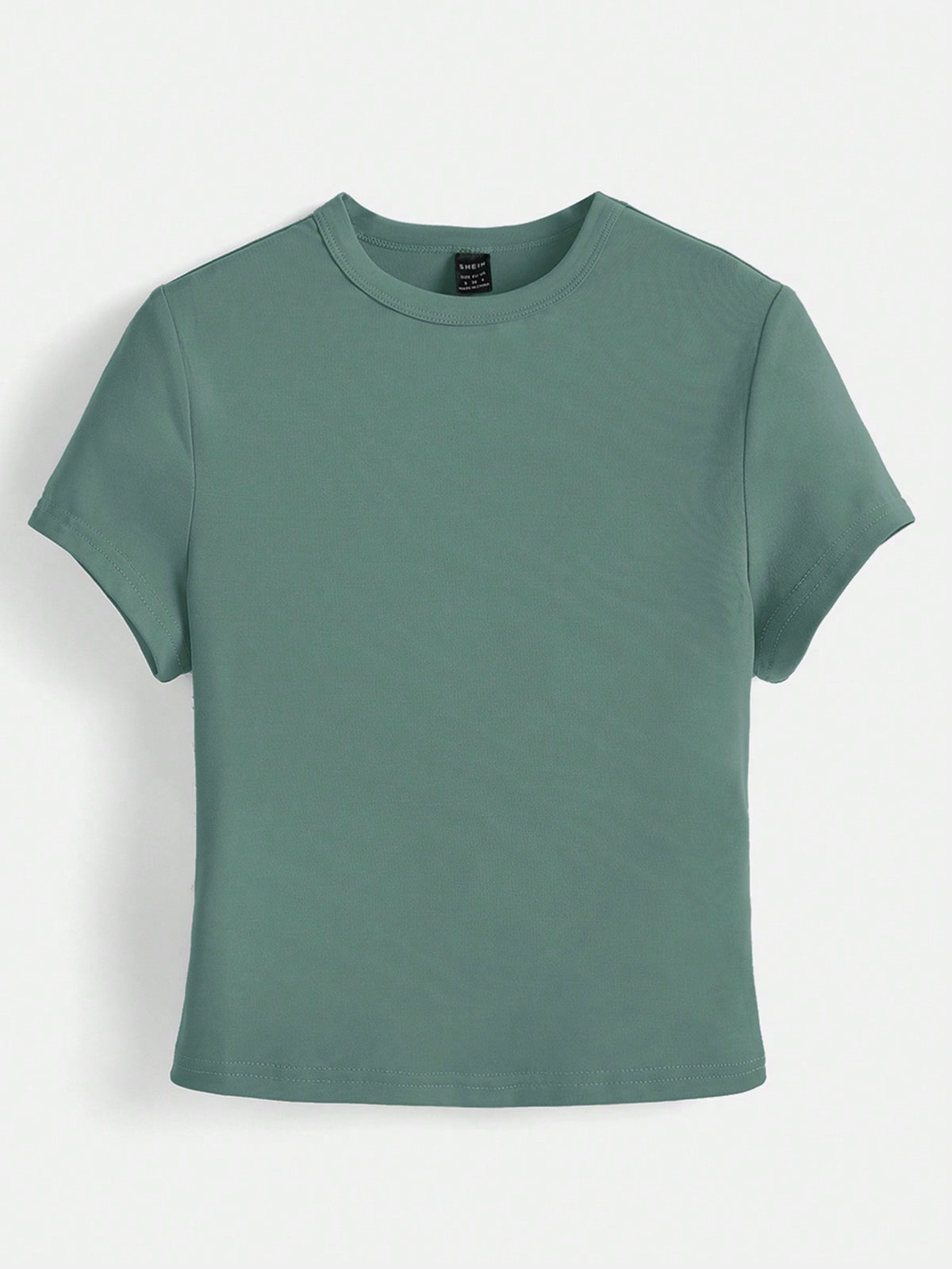 BASICS 1pc Solid Form Fitted Tee