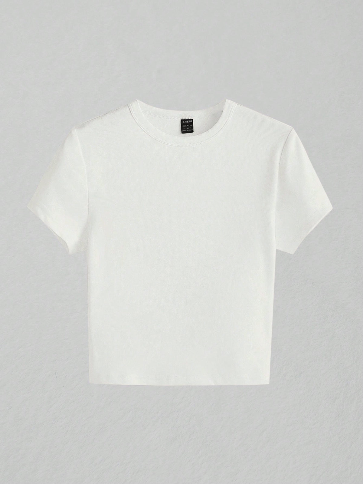 BASICS 1pc Solid Form Fitted Tee