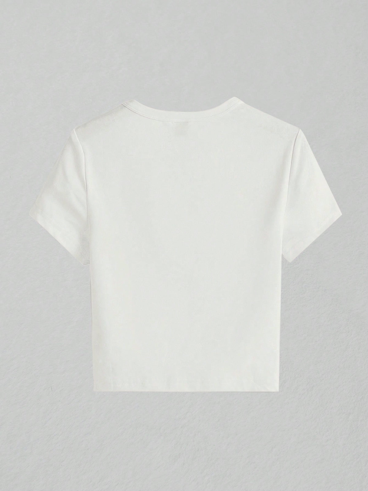 BASICS 1pc Solid Form Fitted Tee