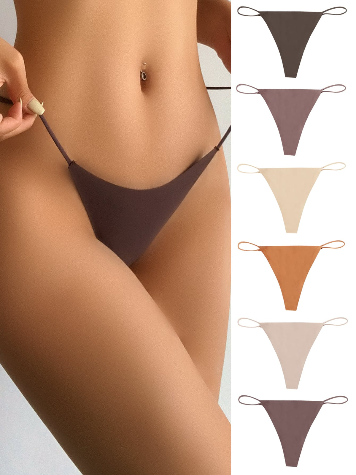 6pack No Show Panty Set