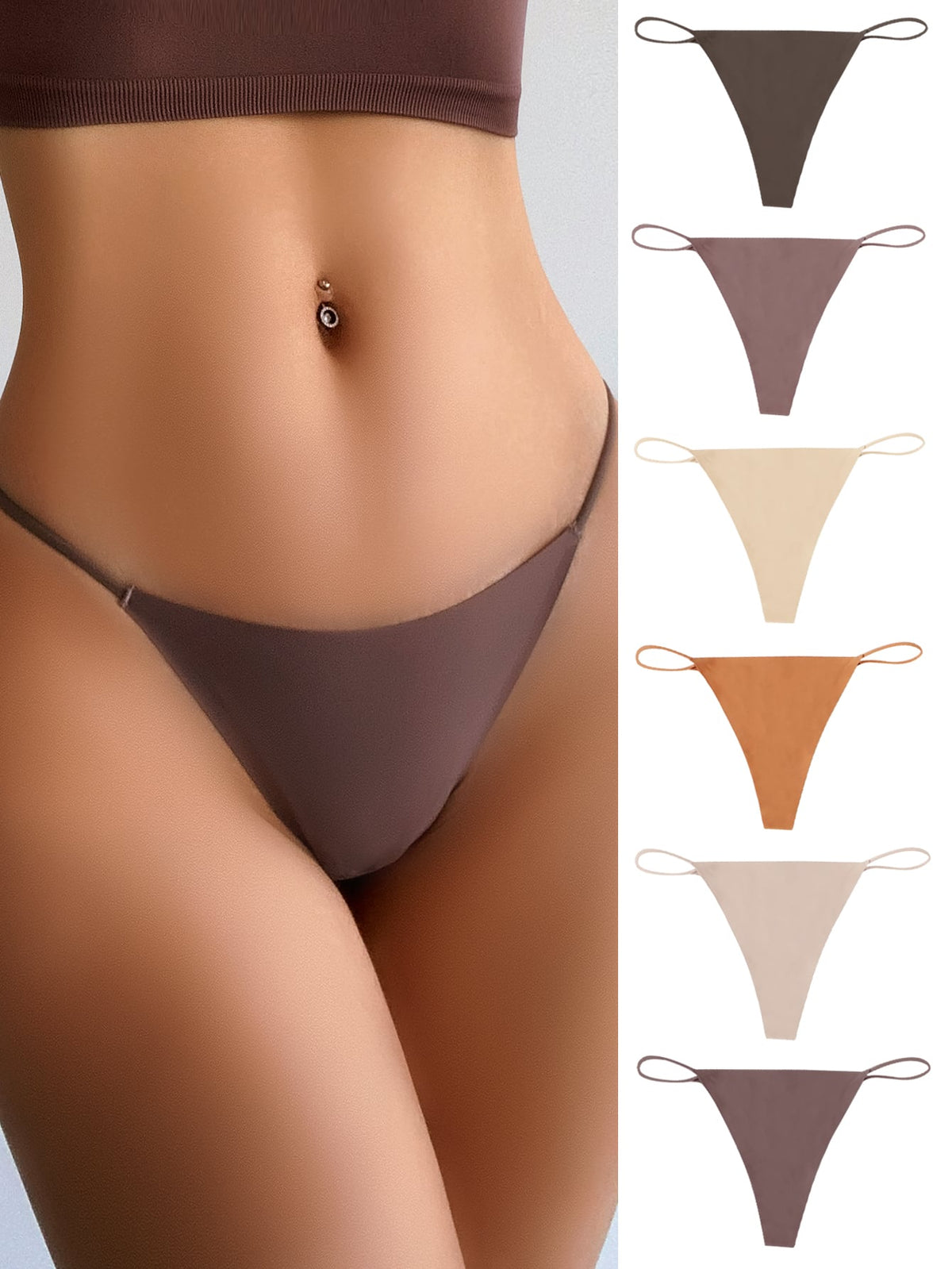 6pack No Show Panty Set