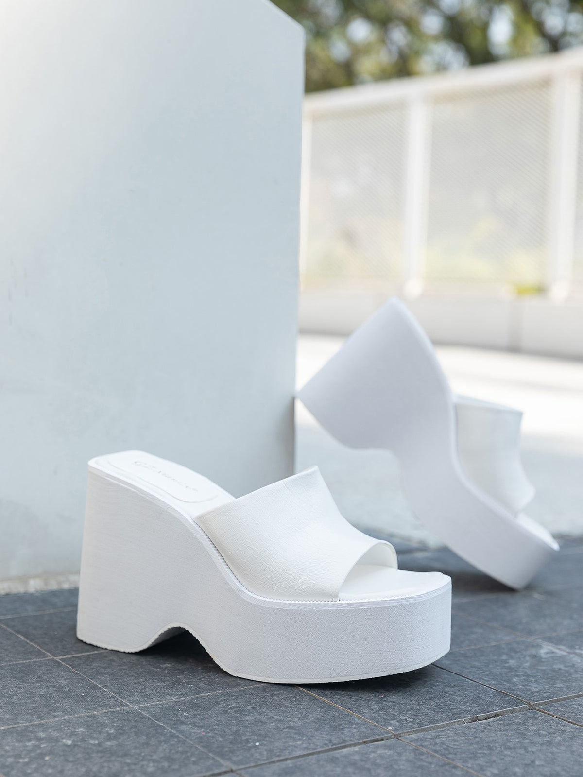 Women Fashion Minimalist Wedge Slide Sandals