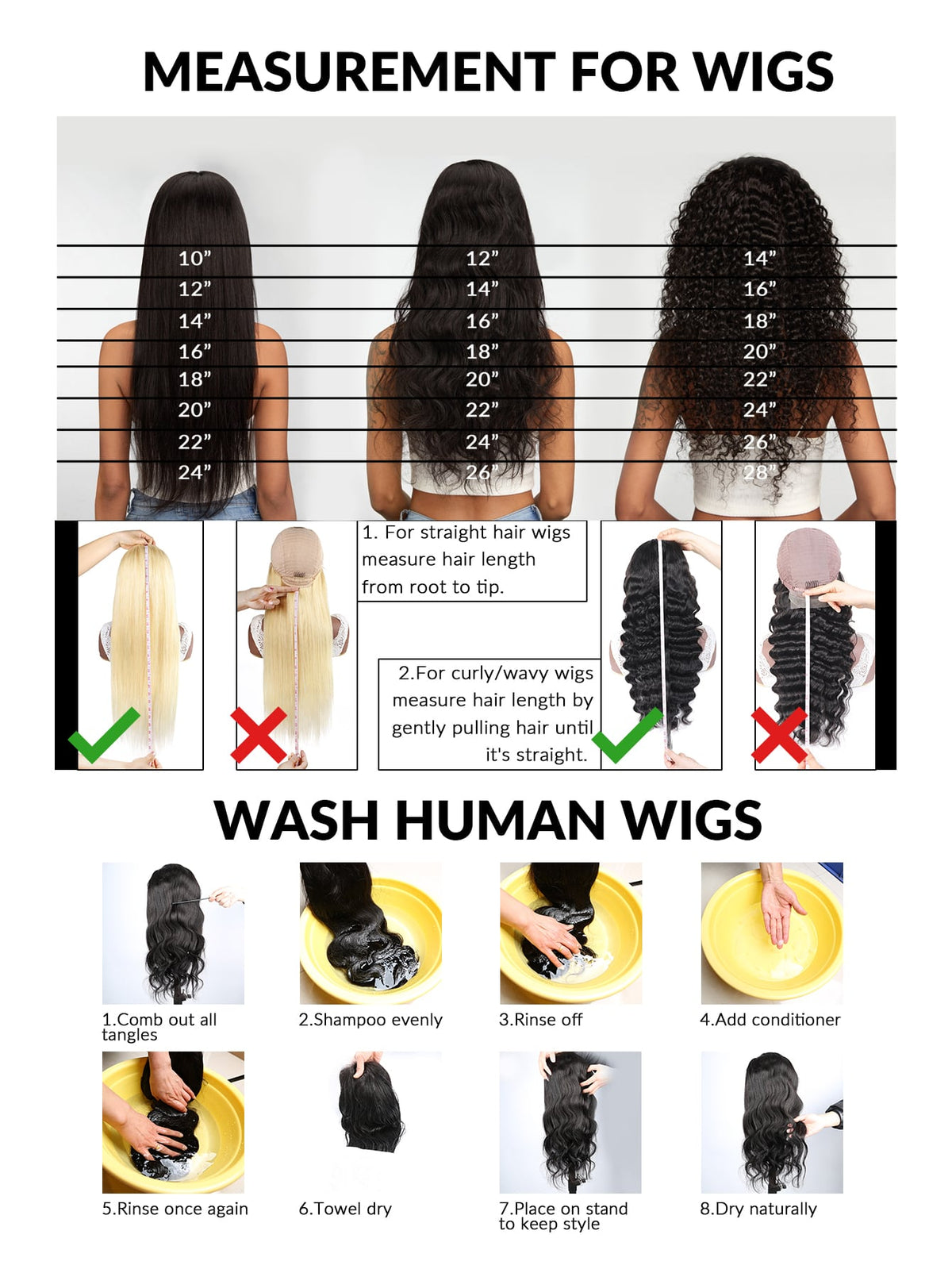 1Pc Straight Human Hair Bundles Weave Natural Black Color 12-38 Inch Extension For Women