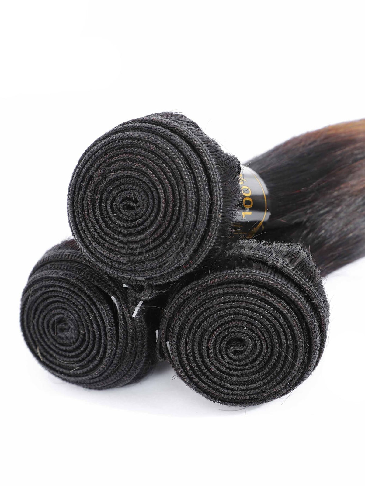 3pcs Highlight Straight Bundles 1B/4/27 Color Human Hair Weave Bundles Virgin Remy Hair Ombre Bundles Long Length Hair Extension Ombre Color