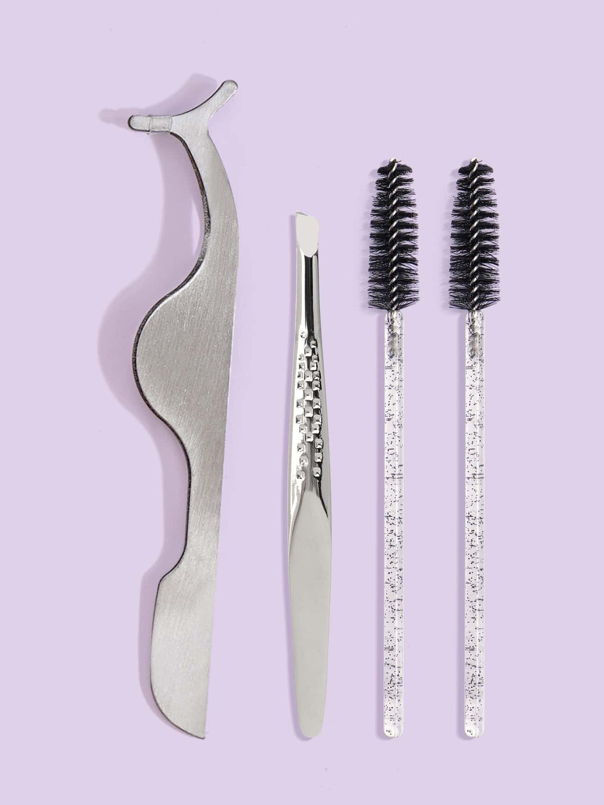 10pairs Natural False Eyelashes & 4pcs Tool Set