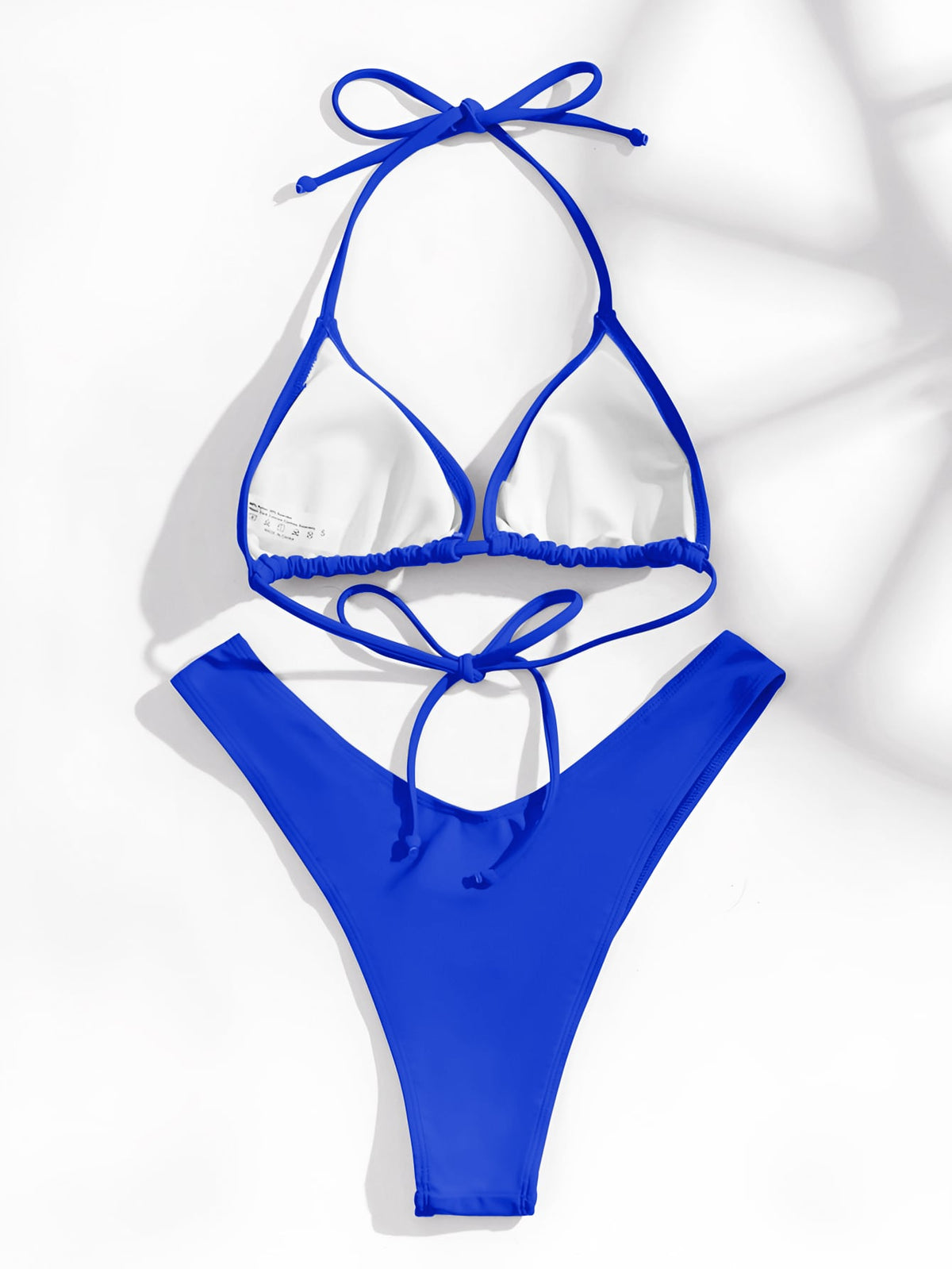 Swim Basics Halter Triangle Bikini Swimsuit