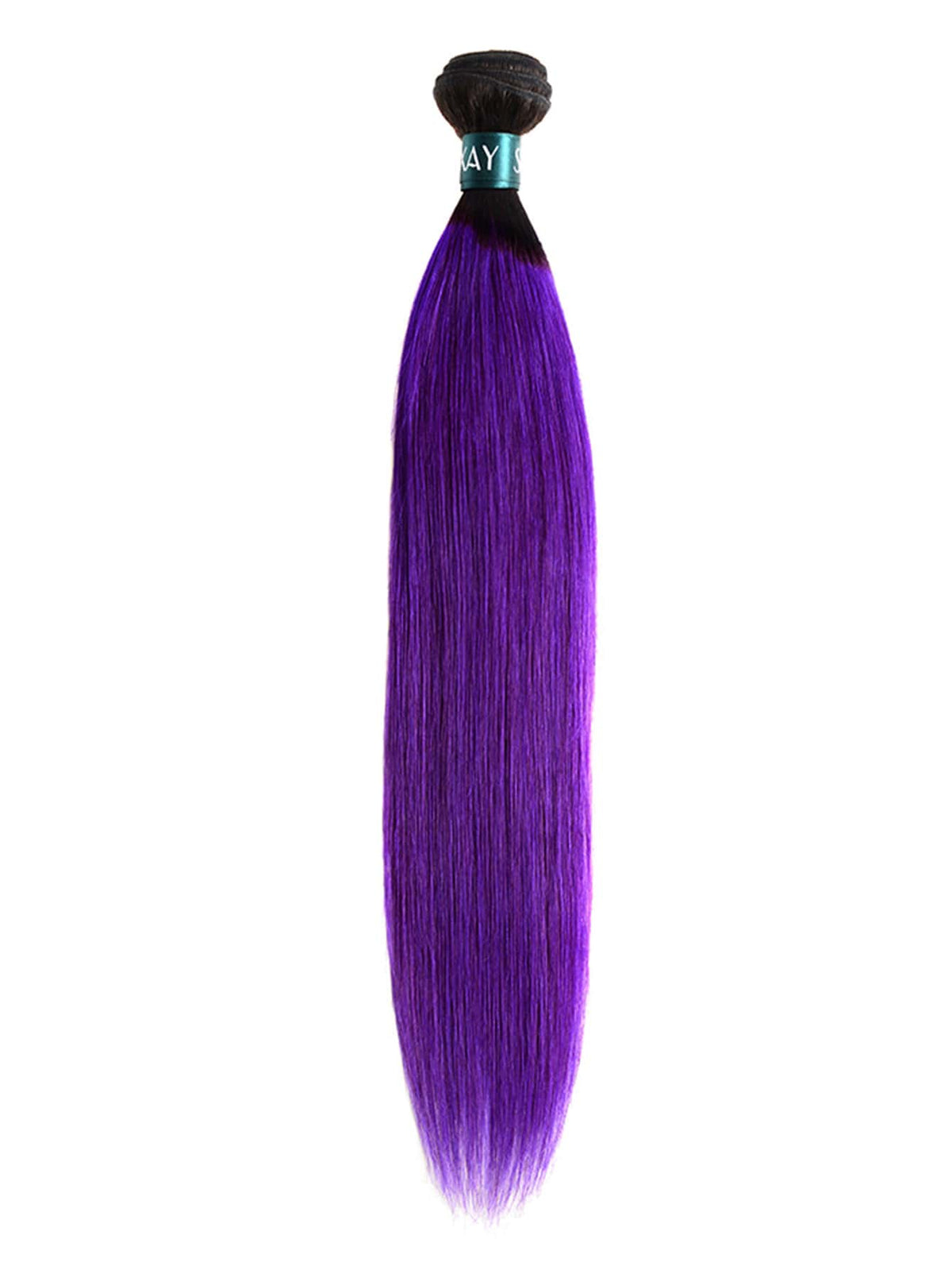1Pc Ombre Straight Human Bundles Hair Ombre 99JA Virgin Bundles Hair 1B/99JA 100% Unprocessed Ombre 1 Bundle Extension for Women