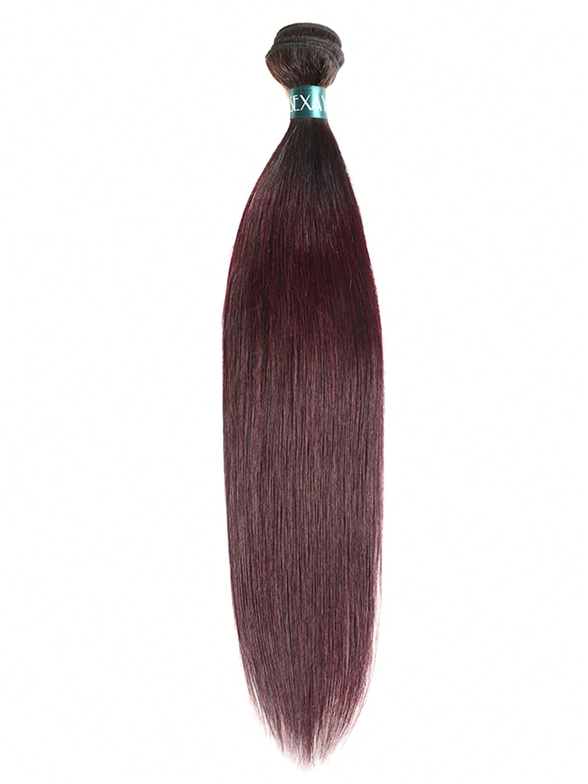 1Pc Ombre Straight Human Bundles Hair Ombre 99JA Virgin Bundles Hair 1B/99JA 100% Unprocessed Ombre 1 Bundle Extension for Women