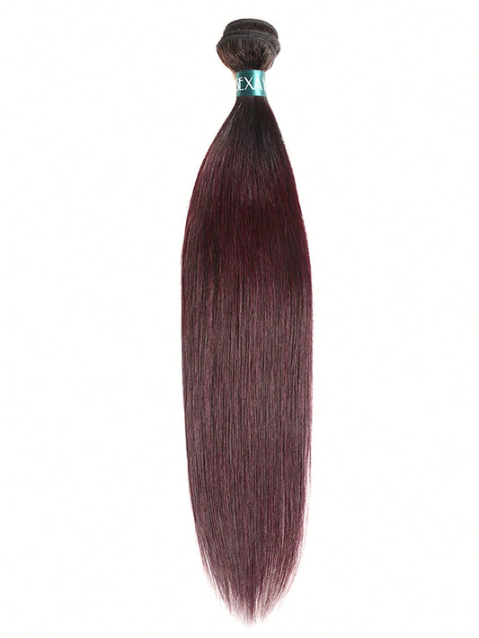 1Pc Ombre Straight Human Bundles Hair Ombre 99JA Virgin Bundles Hair 1B/99JA 100% Unprocessed Ombre 1 Bundle Extension for Women