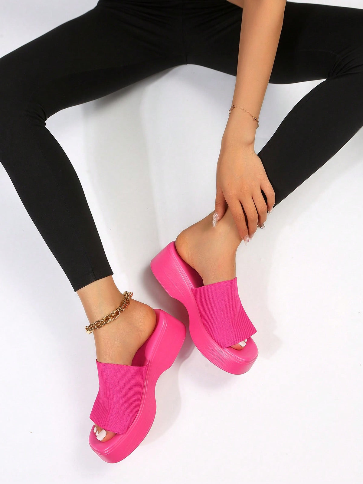Women Minimalist Wedge Slide Sandals, Fashion Outdoor Sandals