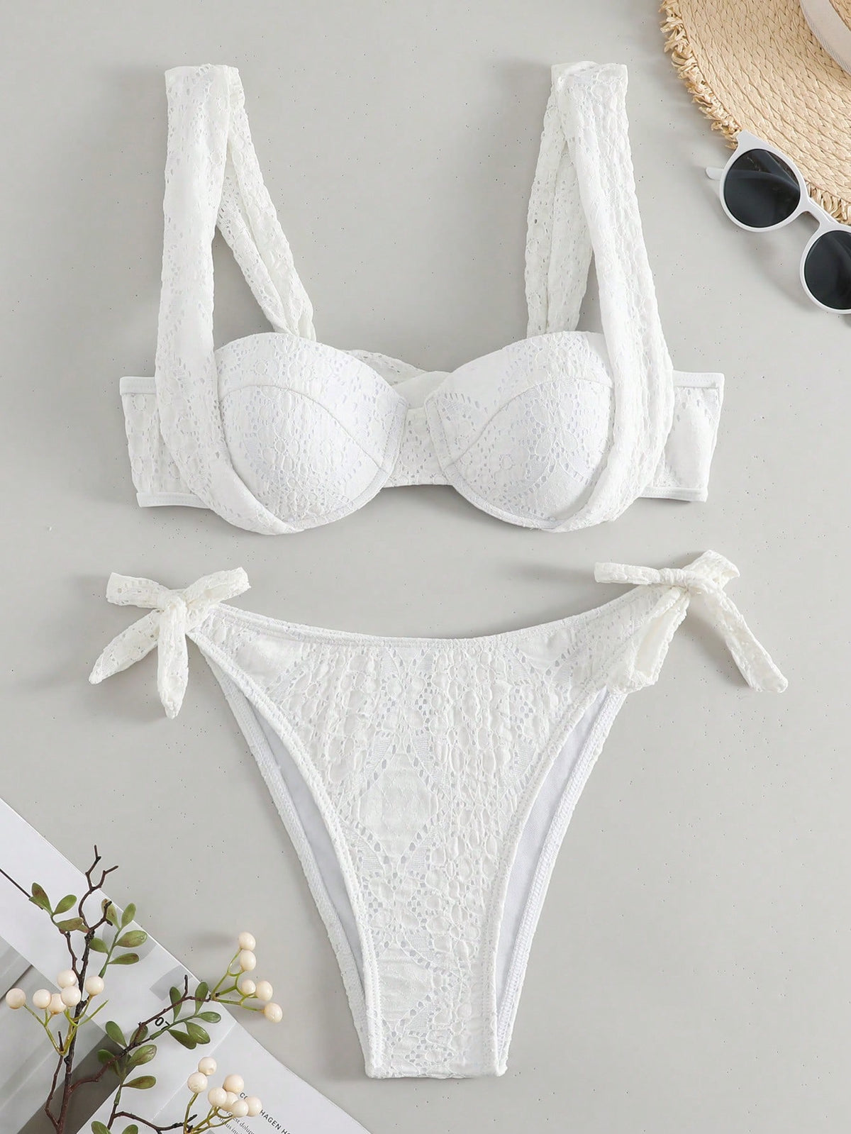 Swim SXY Schiffy Underwire Tie Side Bikini Swimsuit