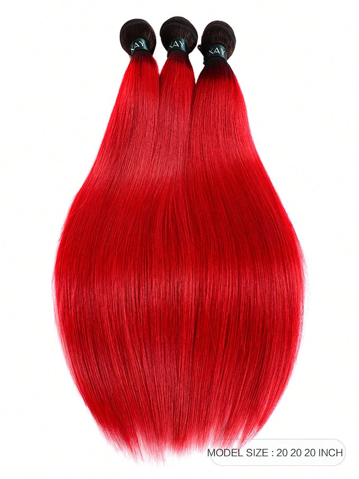 3Pcs Human Virgin Hair Bundles #350 Ombre Ginger Orange 3 Bundles Hair Extension for Women