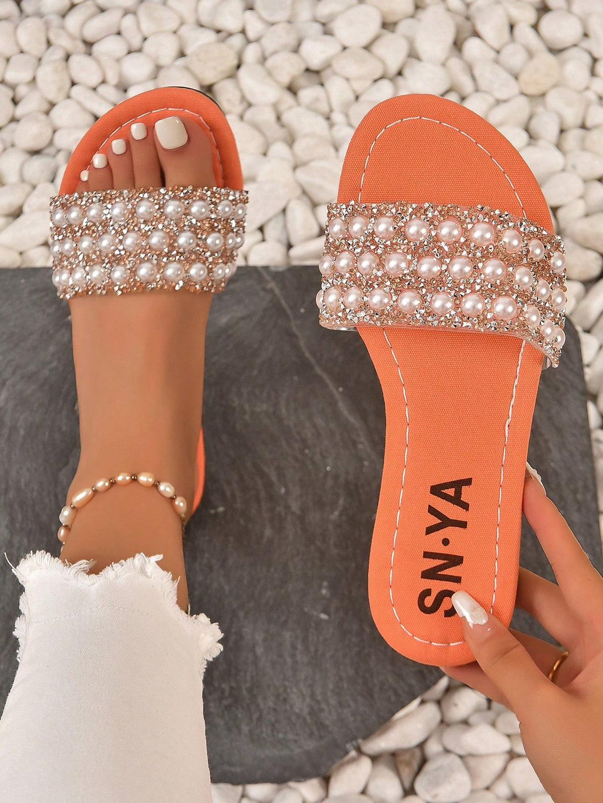 Comfortable Women Flat Sandals, Stylish And Versatile For Outdoor