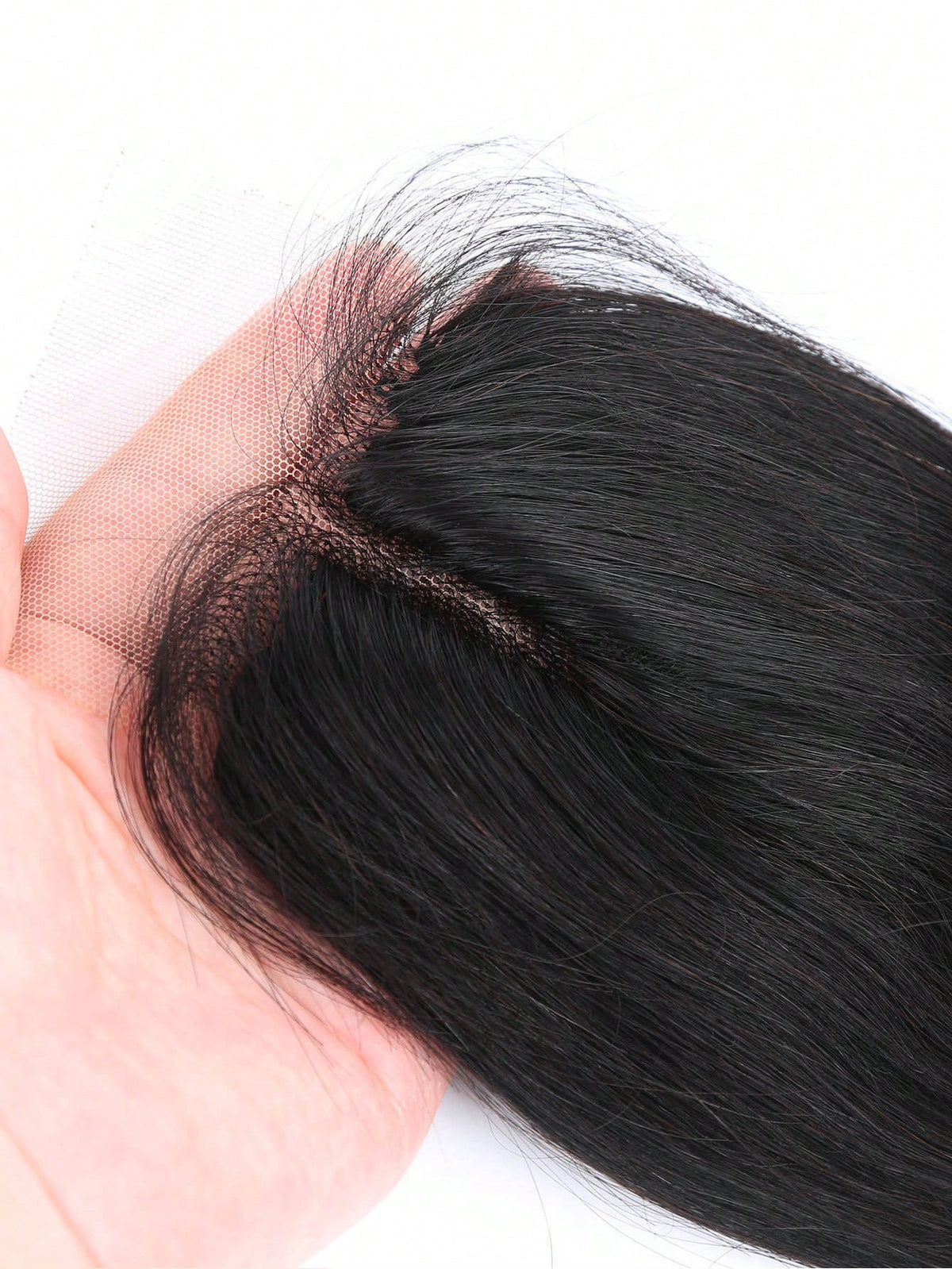 4pcs 2 X 4 Lace Closure Straight Human Hair Bundles With Closure Virgin Hair Extension Closure And 3 Bundles Real Double Weft Hair Weave Cheap Hair Daily Use Natural Black Color