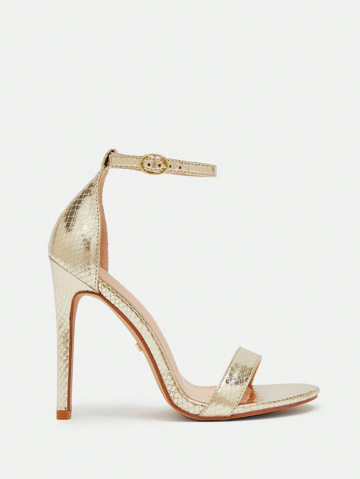 BIZwear Women Minimalist Stiletto Heeled Ankle Strap Sandals, Elegant Summer Heeled Sandals