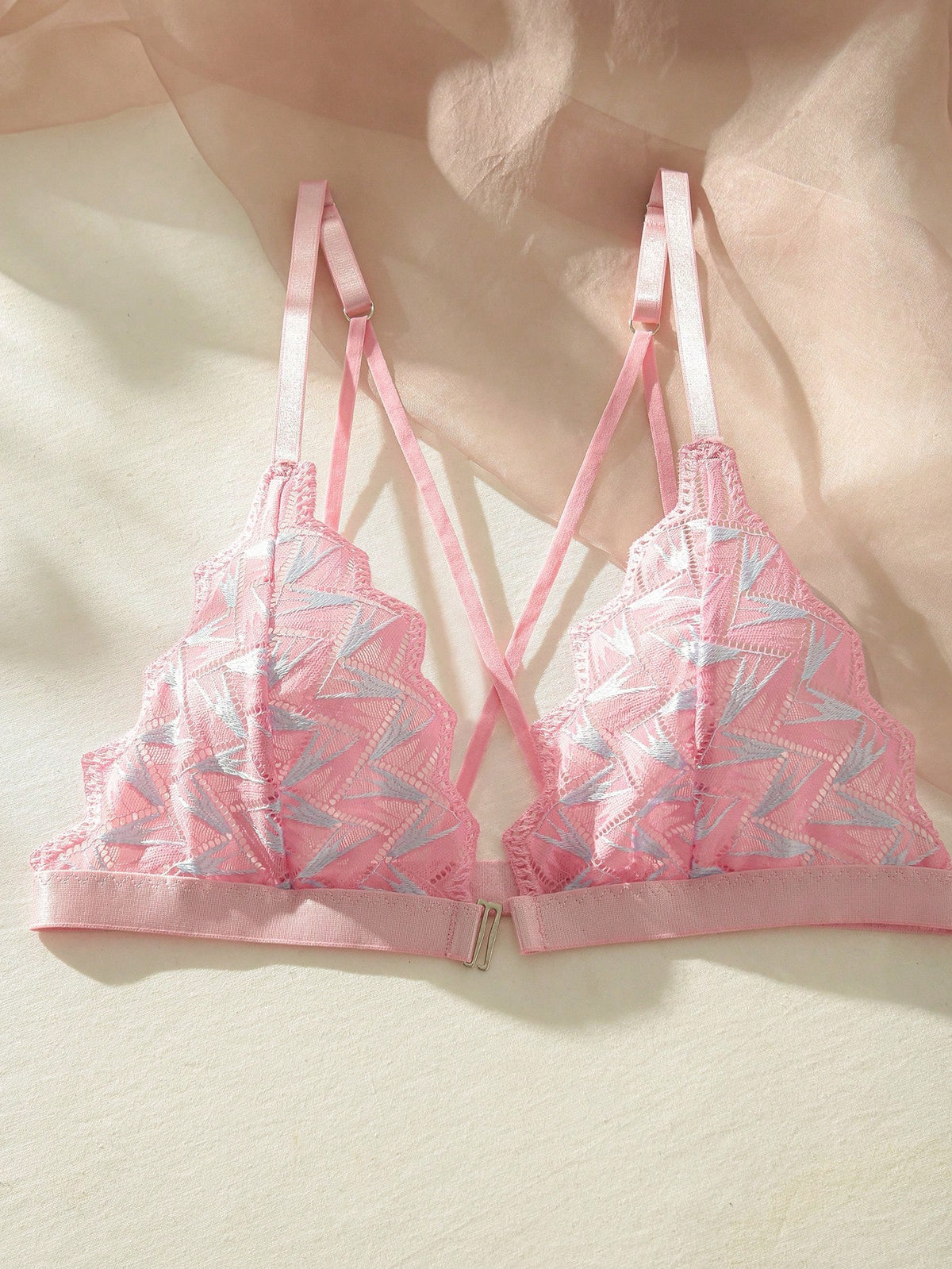Chevron Trim Lingerie Set