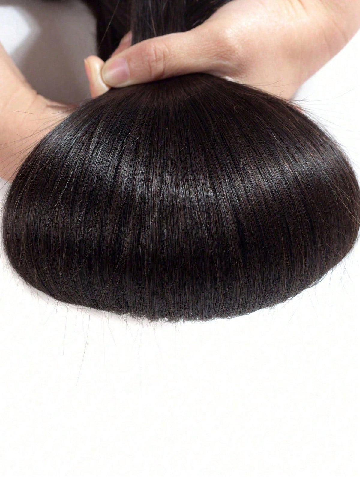 1pc Straight Human Hair Bundles Virgin Hair Extension 1 Bundles Real Double Weft Hair Weave Cheap Hair Daily Use Natural Black Color