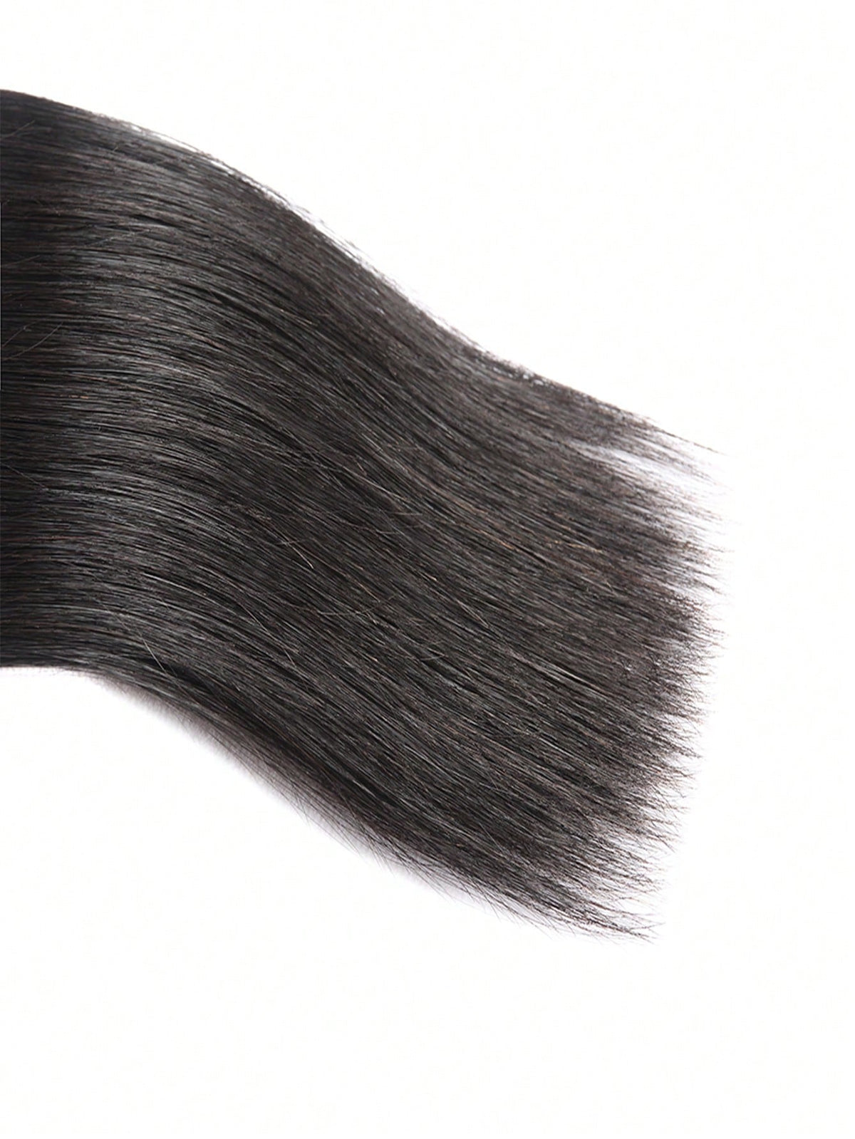 3pcs Straight Bundles With 13 X 4 Lace Frontal Natural Black Virgin Human Hair Hair Extension Human Hair Bundles Extension 30 Inch